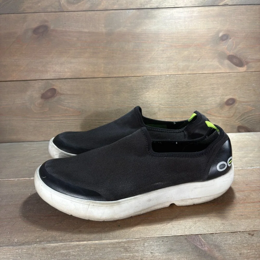 OOFOS OOmg Womens size 10 shoes Black Mesh Slip On Recovery Comfort sneakers